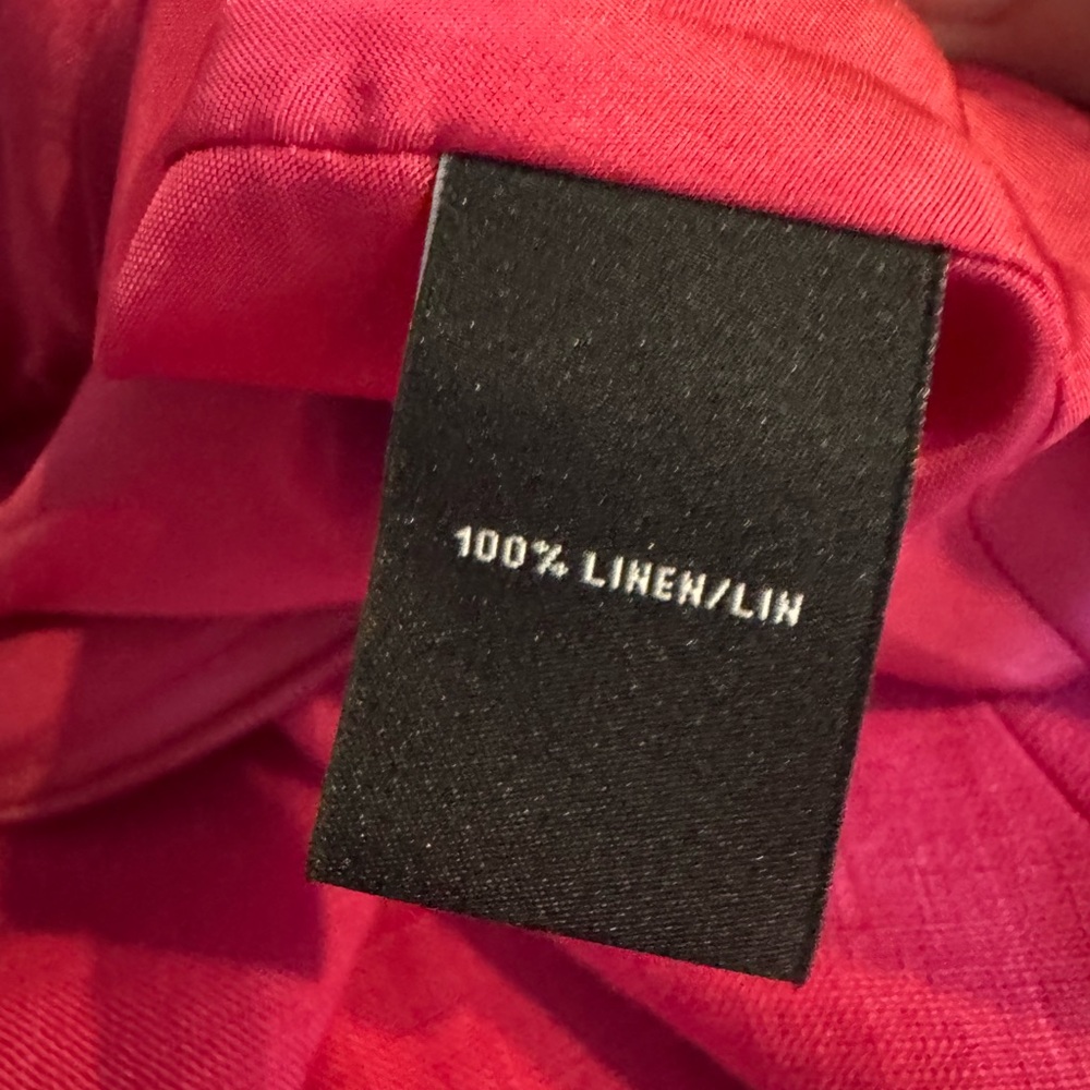 Studio 148 by Lafayette New York; Linen dress; Size 2; pink/red - Picture 11 of 12